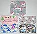 1 Ply Printed Flannel 8x8 Inches Little Wipes Set of 5 Unicorns and Rainbows