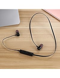Auriculares Bluetooth inalámbricos magnéticos con micrófono incorporado resistente al sudor con cancelación de ruido para deportes y ejercicios (negro)
