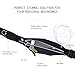 Running Belt (Large) with Personal Alarm for Runners Safety Including Flexible and Stretchy Waist Pack for iPhone/ Smartphone, Keys and Belongings (Patent Pending)