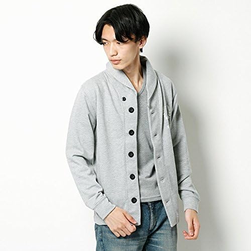 Amazon イン ヤン ネクスト Yin Yang Next アウトレット アマアミ裏毛ショールカラーカーディガン グレー S カーディガン 通販