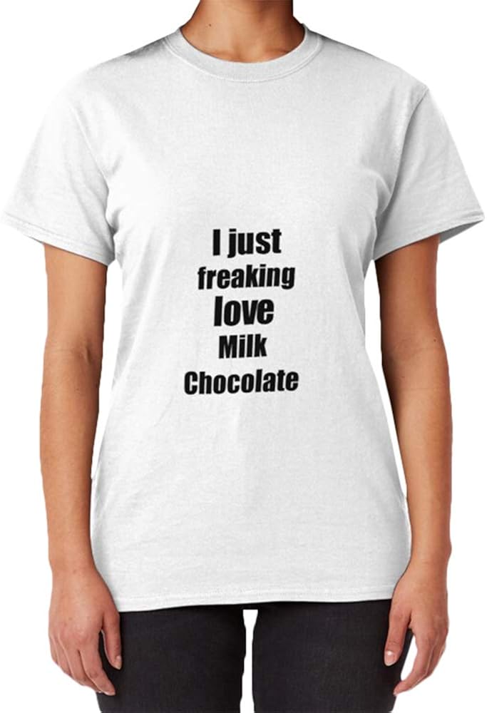 Milk Chocolate Lover Gift I Love Dessert Funny Foodie T-Shirt, Tank Top, Long Sleeve, Sweatshirt, Hoodie