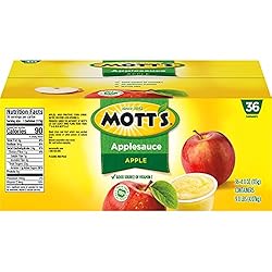 Mott's Applesauce, 4 Oz Cups, 36 Count, No