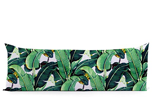 Scroped Boyd Banana Leaves Body Pillow Cover Decorative Pillowcase