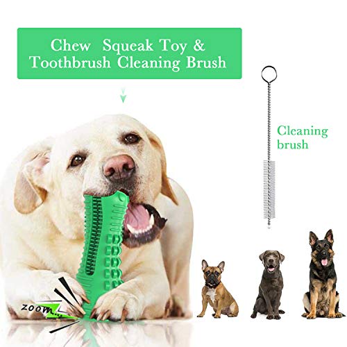Dog Chew Toy Tough Durable Indestructible Dental Toothbrush Teeth Cleaning Toy for Medium Large Pet Dogs