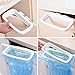 IRONHILL Pack of 2 Trash Bag Holder for Kitchen Cupboard, Kitchen Plastic Bag Trash Bin Garbage Bags Storage Rack,RV Garbage Bag Hanger, Space Saving Garbage Hook, Kitchen Organize (Blue&White)