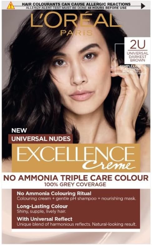 L'Oréal Paris Excellence Universal Nudes 2U Darkest Brown Ammonia-Free