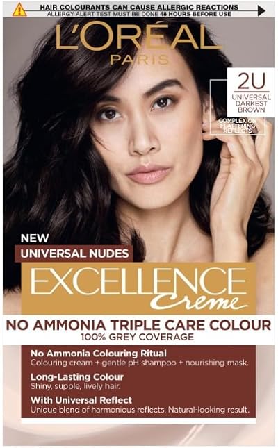 L'Oréal Paris Excellence Universal Nudes 2U Darkest Brown Ammonia-Free