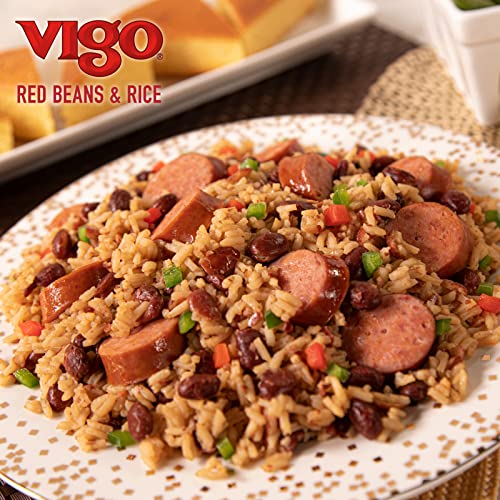 Vigo Authentic Red Beans & Rice, Low Fat, 8oz (Red Beans & Rice, Pack