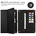 GARDWEN Ztotop Case for All-New Fire HD 8 (7th/6th Generation, 2017/2016 Release) - Wallet Case Cover Slim Folding Stand Cover with Auto Wake/Sleep Black