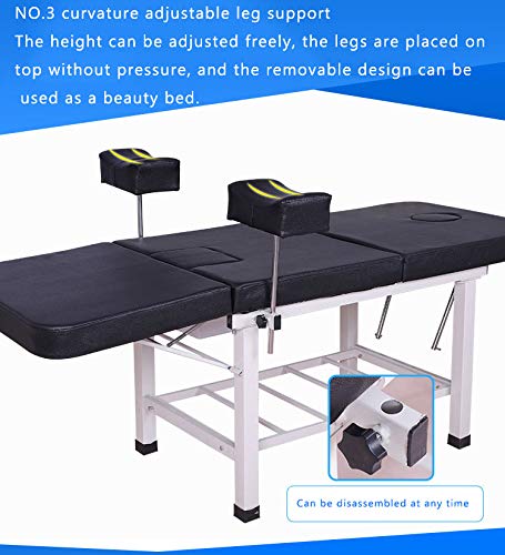 DZWJ Gynecological Examination Bed Maternity Bed Gynecological Washing Examination Bed Beauty Bed Female Health Treatment,Red - Thumbnail 4