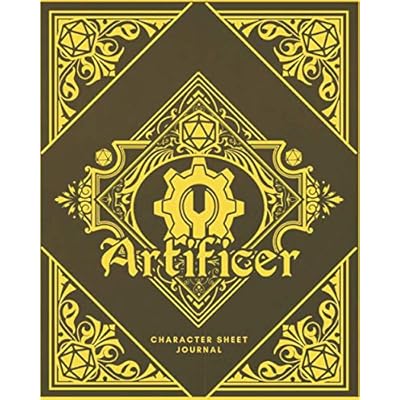 Buy Artificer Character Sheet Journal Dnd Notebook With 50 Character Pages And 100 Mixed Pages Lined Graph Hex Blankfor Role Playing Fantasy Games Sheets Journals Class Design Covers Paperback