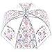 HAOCOO Unicorn Clear Umbrella, Bubble Transparent Fashion Dome Auto Open Umbrella Windproof for Outdoor Weddings (Blue)