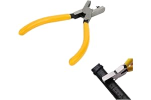 Yellow 1PCS Watch Hole Punch Plier,Watch Band Leather Hole Punch Plier Universal Round 2 mm, Pliers Repair Tools, Wrist Belt 