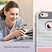 ULAK iPhone 6s Case, iPhone 6 Case, Colorful Slim Shockproof Protective Hybrid Hard PC Back Soft TPU Bumper Cover Girls Men Women Boys Case for iPhone 6S/6 (4.7 Inch) (Grey/Minimal Stripes)
