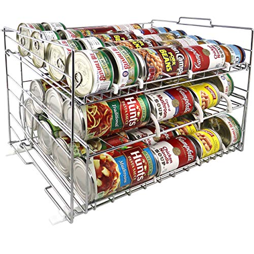 MagicCanRack 2 Unique 2018 Patent Pending Double Function Stackable Can Organizer Pantry Can Rack System, Holds More Than 50 Cans, Standard And Rotator Shelves - Thumbnail 7