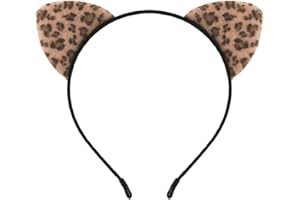 LOVINSHOW Leopard Cat Ears Headband Halloween Costume Accessory