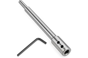 Saipor 6.8 inch Long Forstner Bit Extension, Adding Over 5.6 inch of Drilling Depth to Your Forstner Bit, 3/8-inch Shank Dia,
