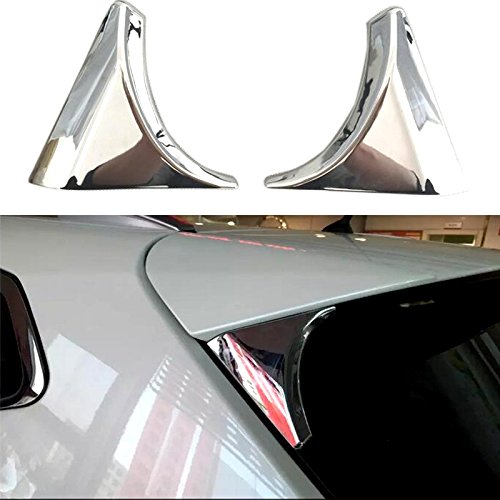 Rear Window Spoiler Side Triangle Cover Trim ABS for Nissan Qashqai 2014 2015 2016