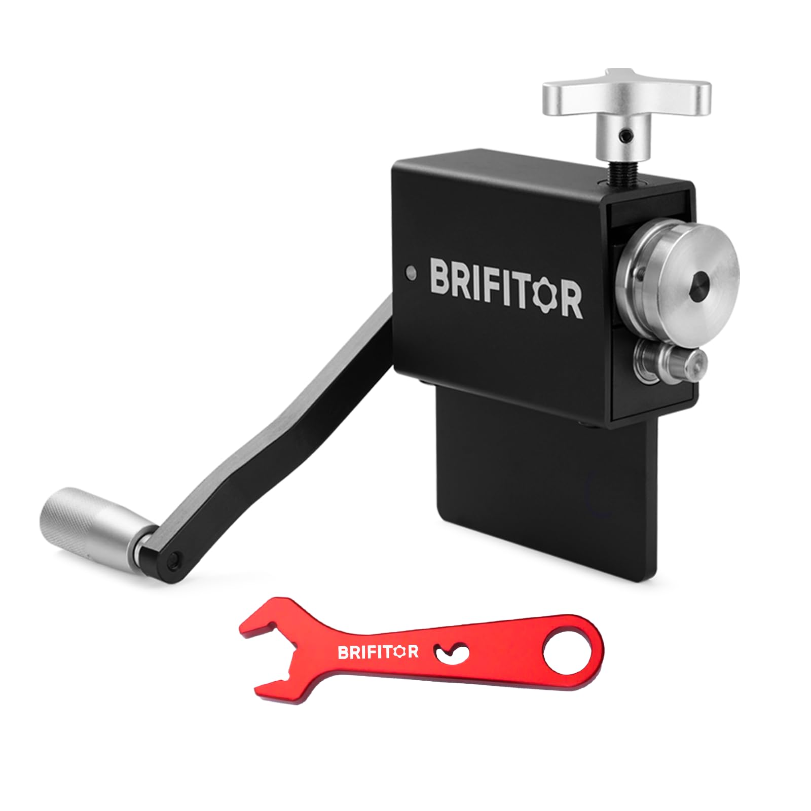 Photo 1 of ?BRIFITOR Tubing Bead Roller Tool, Heavy Duty Aluminum Pipe Bead Roller For Intercooler & Intake Piping in 5/8'' and Larger O.D. With Red 6AN Fittings Wrench