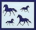 Horse/Horseshoe Stencils Mylar 2 Pieces of 14 Mil 8