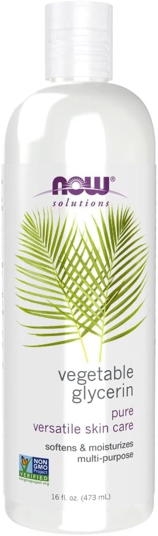 NOW Solutions Vegetable Glycerine 473ml Pure Moisturizer Hypoallergenic