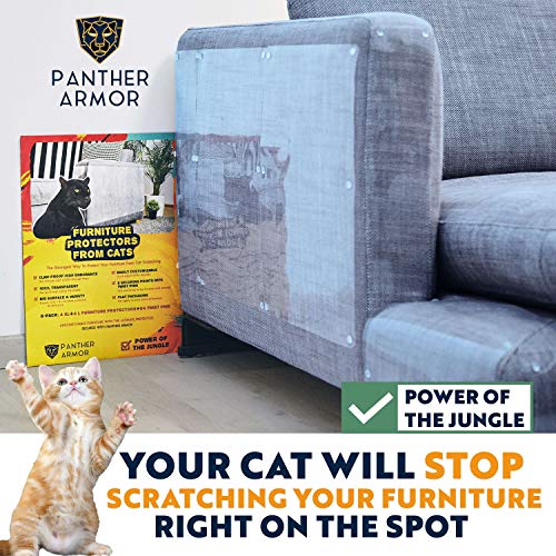 Panther Armor Furniture Protectors from Cat Scratch 8(Eight)Pack