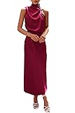 PRETTYGARDEN Women's 2025 Summer Satin Dress