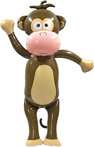 Treasure Gurus Giant Monkey Inflatable Swimming Pool Water Float Large Kids Adults Blow Up Party Toy Zoo Animal