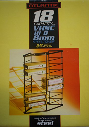 Atlantic VHSC, 8MM, & HI 8 Storage Steel Tower Rack 18 Capacity - Thumbnail 3