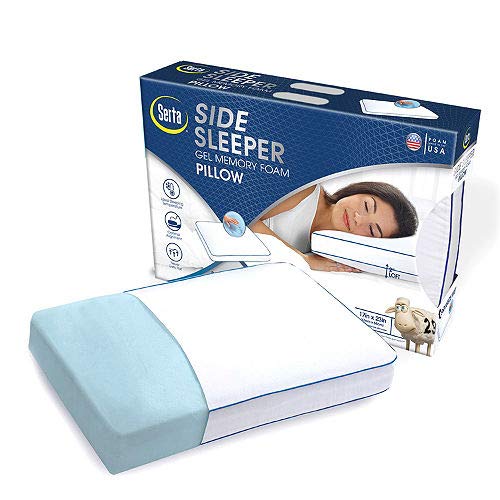 Serta Side Sleeper Gel Memory Foam Pillow 17x23 Buy Online In Andorra At Andorra Desertcart Com Productid 191365593