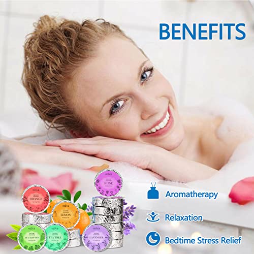 EASTER BASKET ESSENTIALS AROMATHERAPY SHOWER STEAMERS- EASTER BASKET STUFFERS FOR ADULTS, SHOWER BOMBS – SELF CARE AND RELAXATION STRESS RELIEF EASTER GIFTS FOR WOMEN