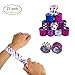 YoungZee Print Slap Bracelets with coloful Animals/Heart Fun Pattern - 25 pcs