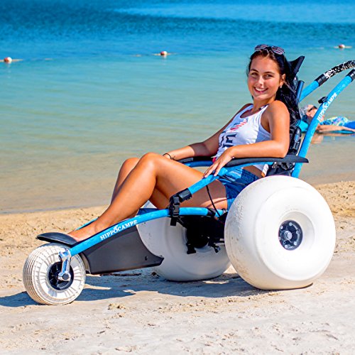 Hippocampe-BEACH-WHEELCHAIR-Large-Size-Challenger-Beach-Cart-Balloon-Tires