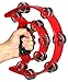 YMC Half Moon EZ Grip Tambourine 20 Jingles - Red