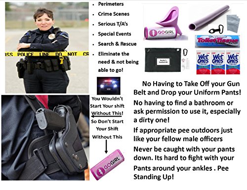 Go Girl Women Law Enforcement Urination Comfort Kit- On & Off Duty Peace of Mind