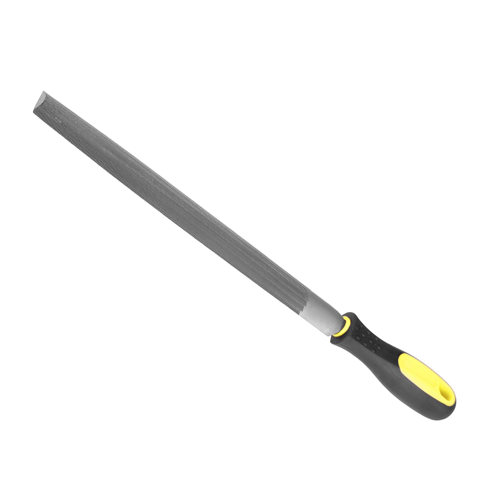 CoCud Half Round File, | 10 Inch File Length |, High Carbon Steel Medium Double Cut File Hand Rasp with Anti-Slip Grip Handle - (Applications: for Shaping Metal Wood Plastic), 1-Piece