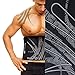 Actervate - Waist Trimmer Belt Black 50 inch, Slimmer Belt & Sweat Belts for Women and Men - Best Belly Burner Belt, Waist Belt, Back Support, Abs Workout, Slimming & Weight Loss Belt. Mini Sauna Suit