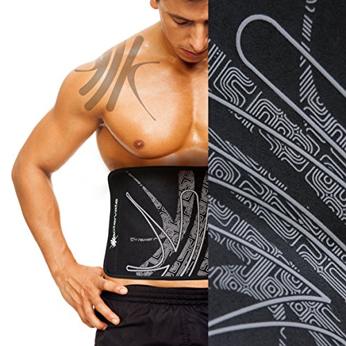 Actervate Waist Trimmer Belt Black 127cm, Slimmer Belt, Sweat Belts