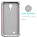 Tekcoo for Galaxy S4 Case, [Tmajor Series] [Pink/Grey] Shock Absorbing Hybrid Rubber Plastic Impact Defender Rugged Slim Hard Case Cover Shell for Samsung Galaxy S4 S IV I9500 GS4 All Carriers