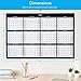 Large Annual Erasable Laminated Wall Calendar (Jan 2020 - Dec 2020), 24 x 36 Inch, 2-Sided Reversible Vertical/Horizontal, Mounting Tape Included