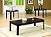 Coaster Home Furnishings 3-Piece Occasional Table Set Cappuccino 700215