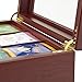 Tea Box - Luxury Wooden Tea Bag Organizer from The Apace Premier Collection - 6 Compartment Tea Storage Chest Container - Elegantly Handmade w/Scratch Resistant Window