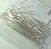 144 Head Pins .029dia X 2 Inch Silver Plating Over Brass Standard 21 Gauge Wire Beadsmith Headpins