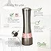 Ecoline Home Salt and Pepper Grinders/Mills Set- 2 Stainless Steel Manual Mills with Adjustable Ceramic Grinding Mechanism and Convenient Stand- Best Quality Shakers