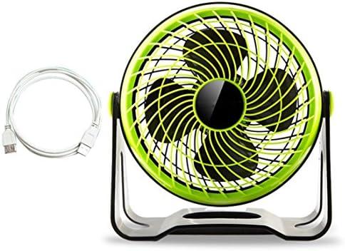Stylish and Innovative Mini Fan Minimalist Mini USB Mini Fan Fan Bed Desktop Electric Fans Mute Desktop Quarters Fan Office, Green+USB Extension Cable