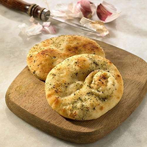 Baked Earth Frozen Mini Garlic & Coriander Round Naan Breads - 80x35g