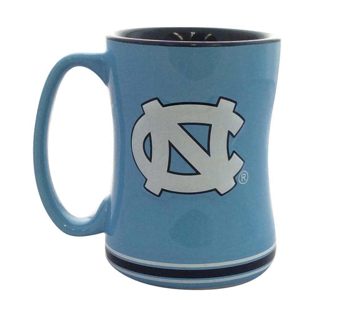 Boelter Brands North Carolina Tar Heels Coffee Mug 14oz Sculpted Relief