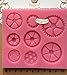 Anyana Steampunk Cogs wheel Gears Pocket Clock watch mould cake Fondant gum paste mold for Sugar paste gumpaste designer cupcake decorating topper decoration sugarcraft decor