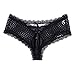YiZYiF Sissy Pouch Men's Lingerie Floral Lace Bikini Briefs Criss Cross Jockstraps Panty Black X-Large