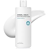 Beyond Angel Aqua Korean Moisture Barrier Toner (16.9fl oz) - Moisture Barrier Strengthening for Sensitive Skin, Vegan Formula. Chervil, Hyaluronic Acid, PHA, Ceramide.